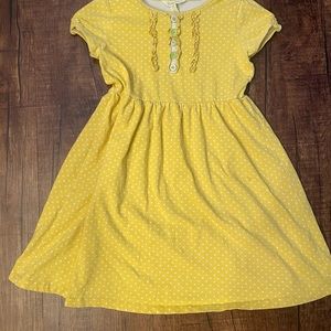 Matilda Jane Yellow Polka Dot Sun Flare Dress Size 8